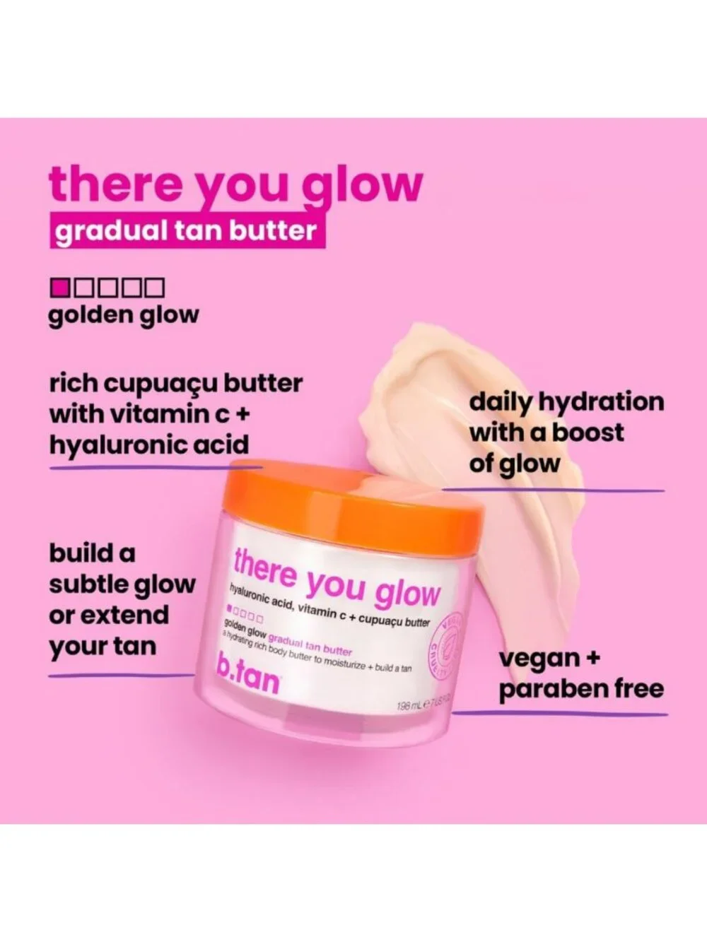Gradual Self Tanning Lotion & Body Butter - Ultra Moisturizing Sunless Tanner